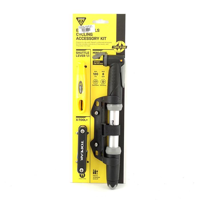 Gambar Pompa Ban Topeak Essential Cycling Accessory Kit 3 IN 1. Kode 27153 dari Gun2 Bike undefined Tokopedia