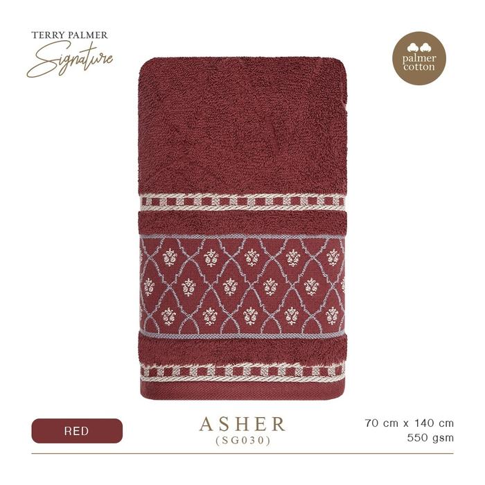 Gambar Handuk Mandi Terry Palmer Signature Asher Ukuran 70x140cm Bath Towel - Maroon dari JF Bordir dan Sablon undefined Tokopedia