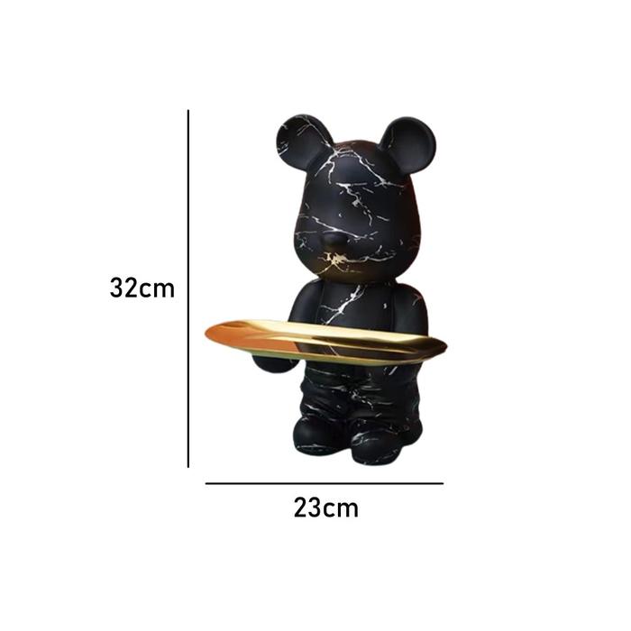 Gambar Koleksi Patung Tray BearMouse Pajangan /Bearbrick Functional Tray 1223 - 1. Black - 1. Black dari Dekorasi Rumah Ku undefined Tokopedia