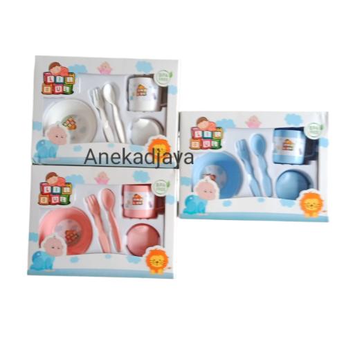 Gambar Feeding set Lilbul kecil - Tempat makan bayi - peralatan makan bayi - Biru dari Anekadjaya undefined Tokopedia