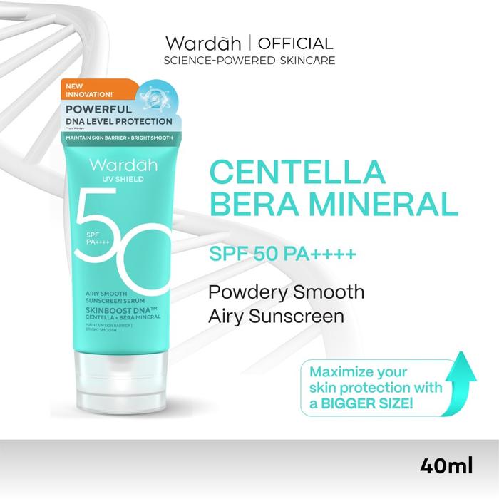 Gambar Wardah UV Shield Sunscreen Wajah SPF 50 PA+++ aqua fresh Airy Smooth essence everyday Light Matte Sun Stick Active Protect Serum Hydrating Sunblock Muka Tabir Surya Aftersun - 40ml Airy SPF50 dari yaYes Collection undefined Tokopedia