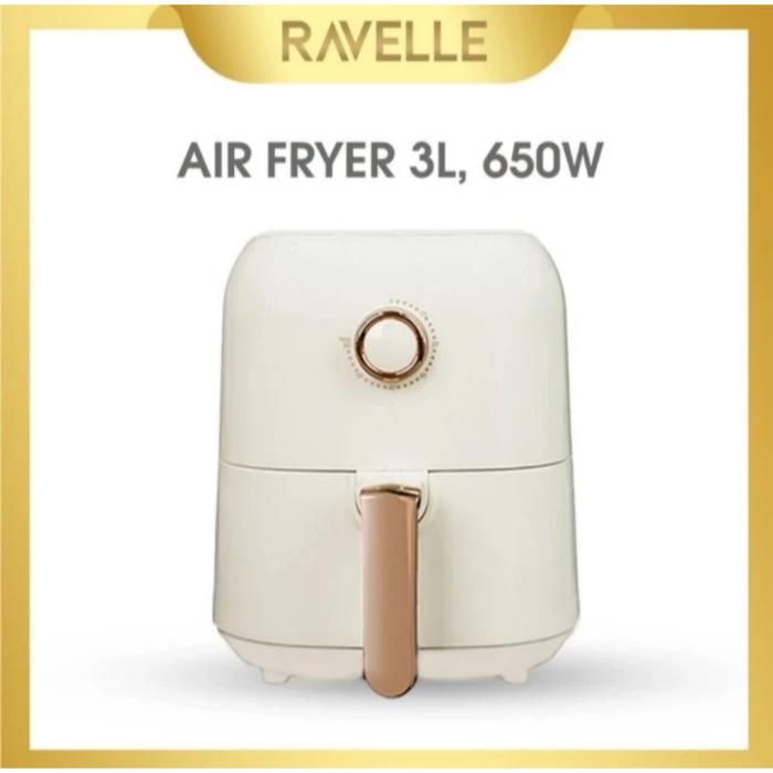 Gambar Air Fryer RAVELLE RAF 300 Penggorengan Tanpa Minyak 3 Liter Low Watt - Coconut White, Oke Bubble Wrap dari BT Electronic undefined Tokopedia
