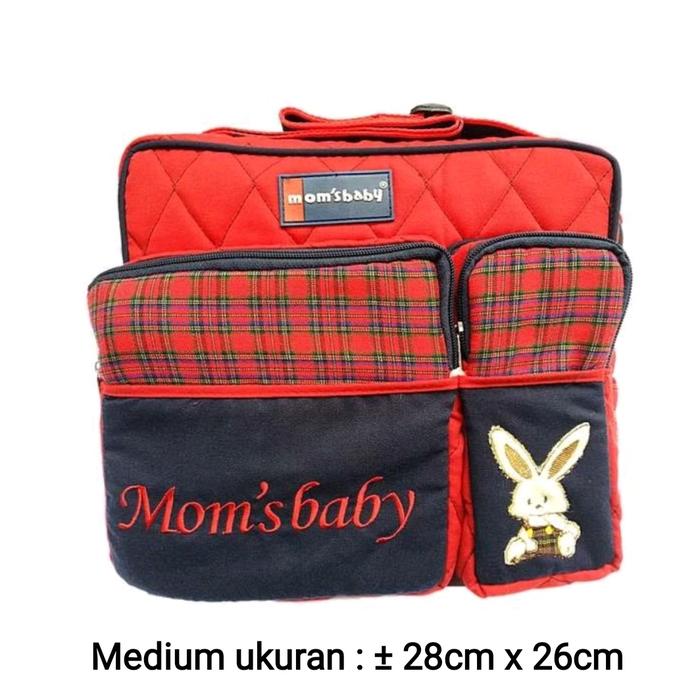 Gambar Tas mom's baby besar atau diaper tas perlengkapan bayi ukuran besar - Merah Medium dari KKJ Jaya888 undefined Tokopedia