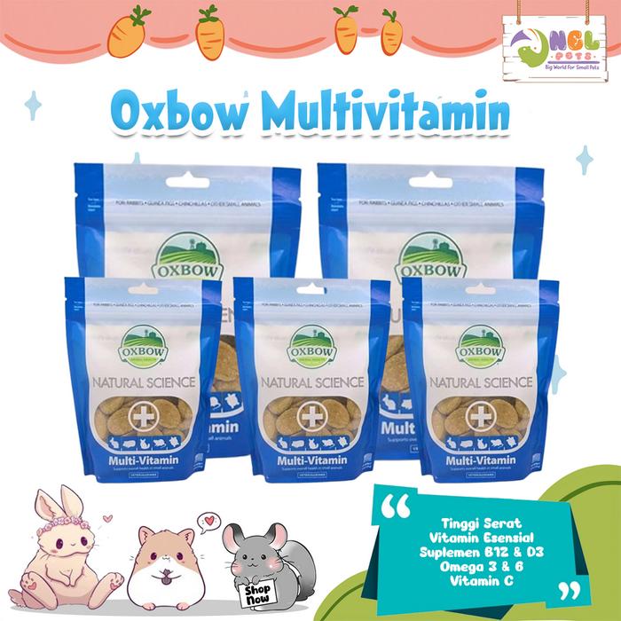 Gambar OXBOW NATURAL SCIENCE MULTIVITAMIN for small animals / vitamin kelinci marmut hamster - full pack dari Onel Pets Store undefined Tokopedia