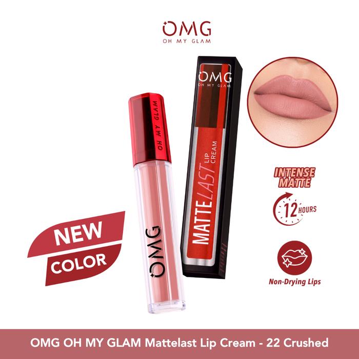 Gambar OMG Oh My Glam Matte Kiss Lip Cream 3,5gr / Lipcream OMG / Lipstick - 22 Crushed dari ElysiaIndonesia undefined Tokopedia