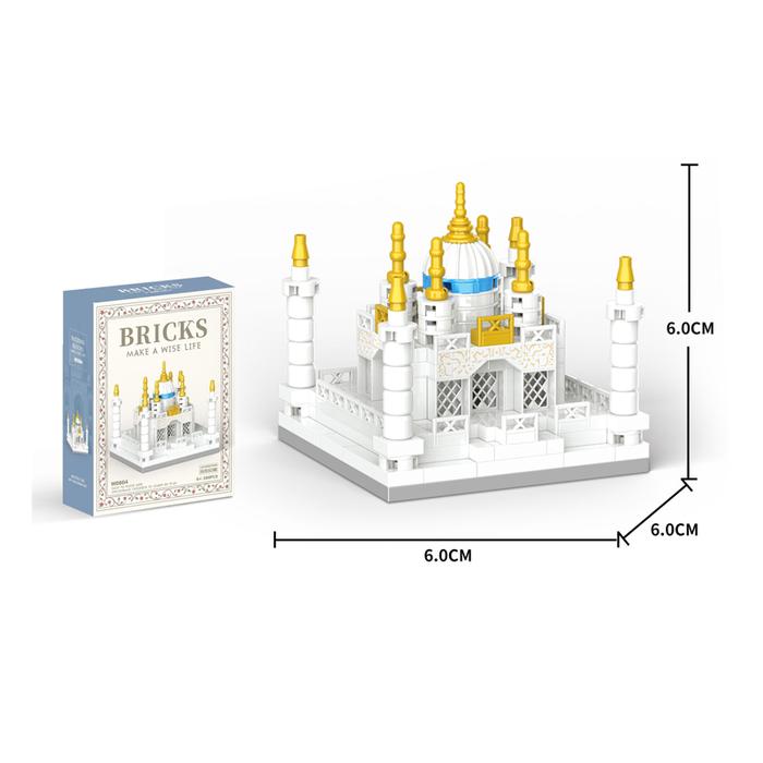 Gambar Minicraft Brick Block Taj Mahal / Mainan Blok Kapal Perusak / Kastil Mainan Balok Susun Model / Mainan Block Puzzle 3D Stack Castle - Taj Mahal-3 dari Loztoys undefined Tokopedia