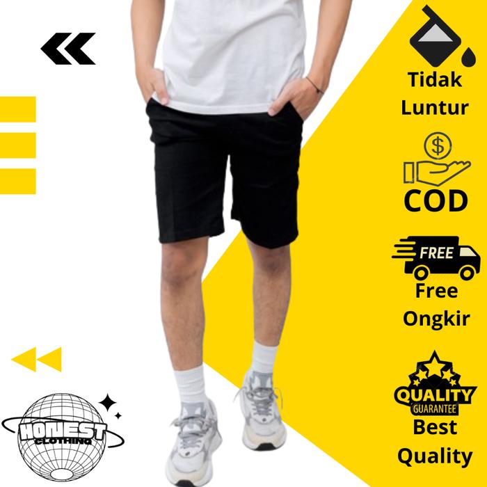 Gambar Celana Chino Pendek Pria Slim Fit Dewasa Original Jayendra Premium - Hitam, 27 dari HONEST CLOTHING STORE undefined Tokopedia