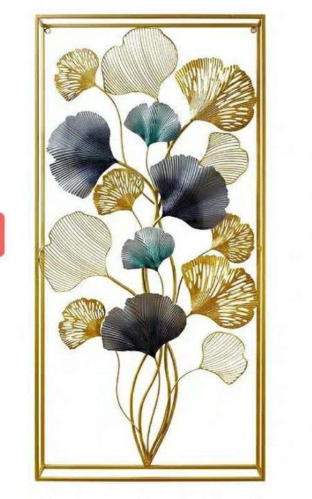Gambar Wall Decoration Ginkgo Home decor Vertikal Horizontal Pajangan Dekorasi Dinding Metal Bunga Ginkgko European Style Pajangan Bunga Metal - vertikal dari acitdotid undefined Tokopedia