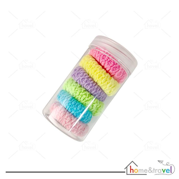 Gambar HOVELSHOP Ikat Rambut Karet Accessories Kuncir Korean Style Free Tabung Premium Import Quality - Rainbow dari Hovel Shop undefined Tokopedia