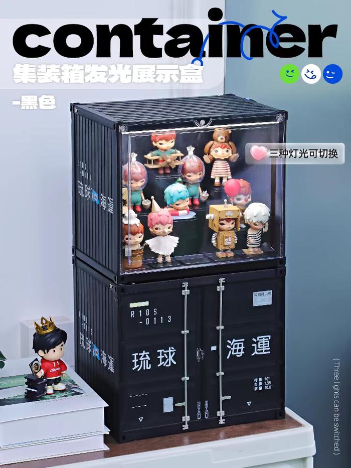 Gambar POP MART DISPLAY CONTAINER (LED) - BLACK KOTAK dari ToysnHobby undefined Tokopedia