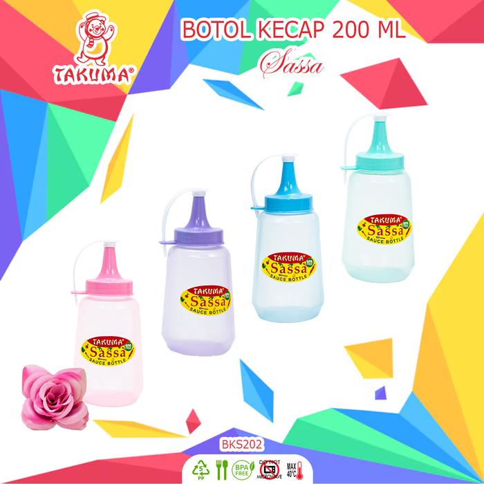 Gambar 3 PCS TEMPAT KECAP 500 ML BKS205 - BOTOL SASSA TAKUMA BKS205 500 ML Kitchenware - 200 ML, Hijau dari Takumashop88 undefined Tokopedia