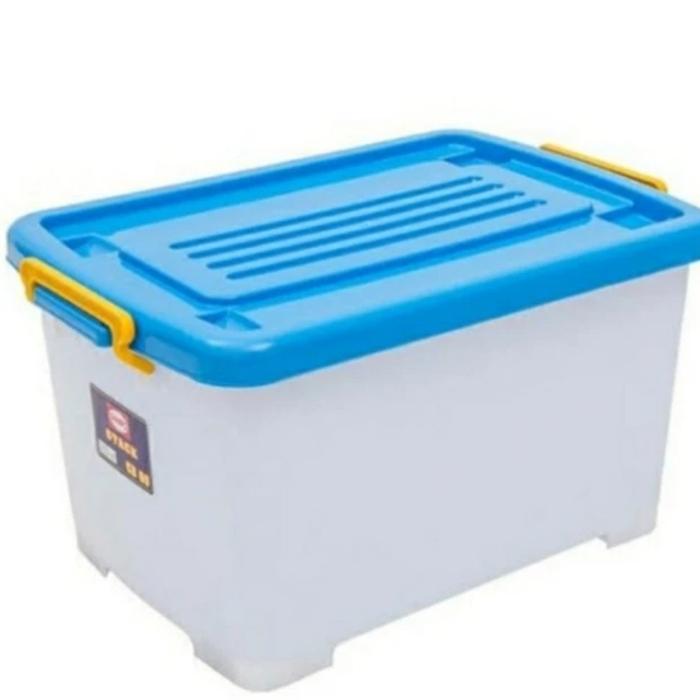 Gambar container box besar roda/ box kontainer 70 82 95 130 150 liter - 60liter dari Diamondshopping30 undefined Tokopedia