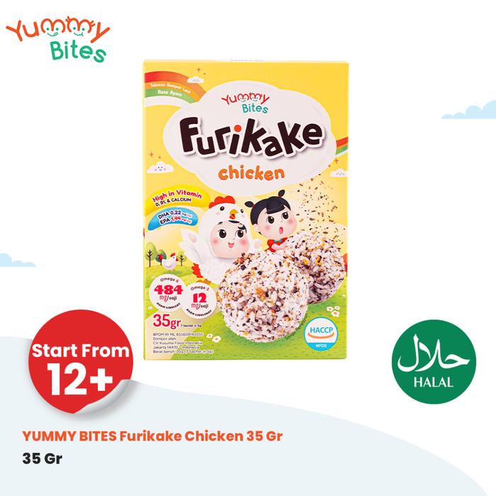 Gambar Yummy Bites Furikake 35G / Taburan Rumput Laut - FurikakeCHICKEN dari rabbitbaby undefined Tokopedia