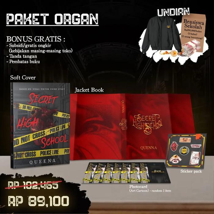 Gambar Novel Secret High School By Queena - Akad - Organ SC dari Sarang Buku_NEW undefined Tokopedia