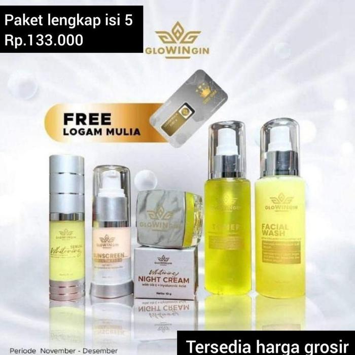 Gambar baru!! Glowingin skincare/skincare glowingin/glowingin FREE - Glow white bpom, Skincare dari Cahyas2m undefined Tokopedia
