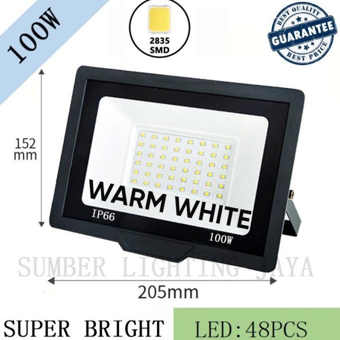 Gambar LAMPU SOROT LED 100W / LAMPU TEMBAK LED 100 WATT / LAMPU OUTDOOR LED - Warm White dari Neon_Tech undefined Tokopedia