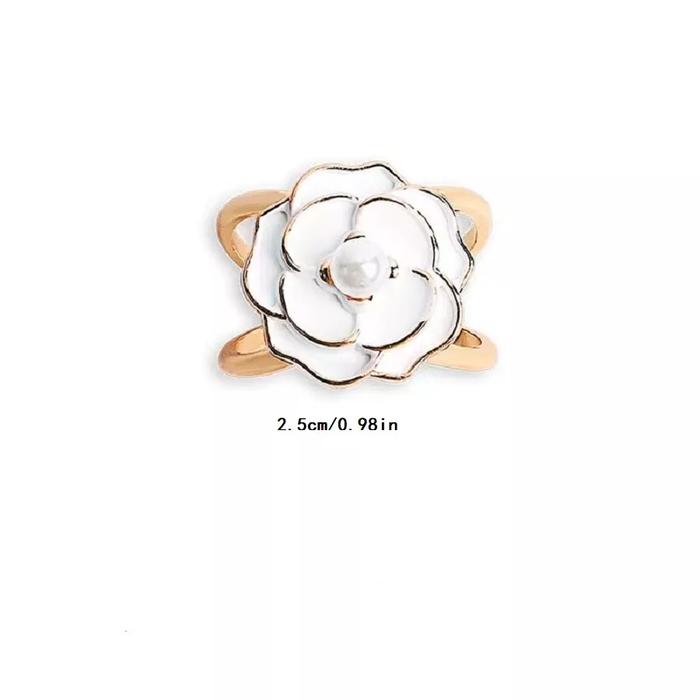 Gambar Bross Ring Cincin Hijab Velcra Aksesoris Mutiara Murah Bisa COD - White Gold dari Tafaz Store undefined Tokopedia