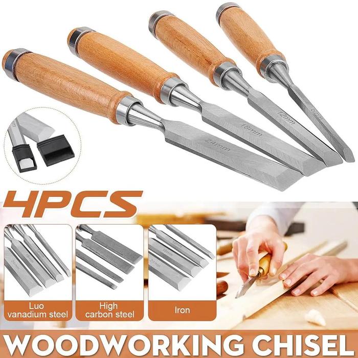 Gambar Diskon 4PcsSet Manual Wood_Carving Hand Chisel Tool Set Profession dari CarToys36 undefined Tokopedia