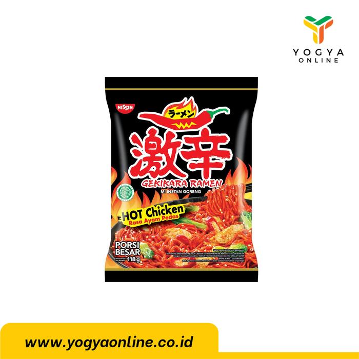 Gambar NISSIN GEKIKARA RAMEN GORENG PDS 120GR (1C= 30PCS) dari Yogya Online undefined Tokopedia