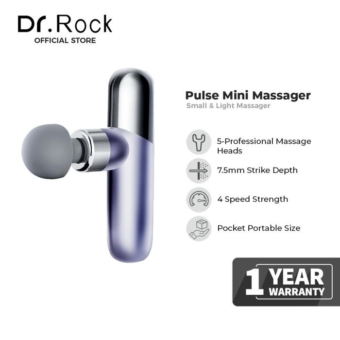 Gambar Dr. Rock Pulse Portable Massage Gun / Alat Pijat Elektrik - Purple dari Dr. Rock Indonesia undefined Tokopedia