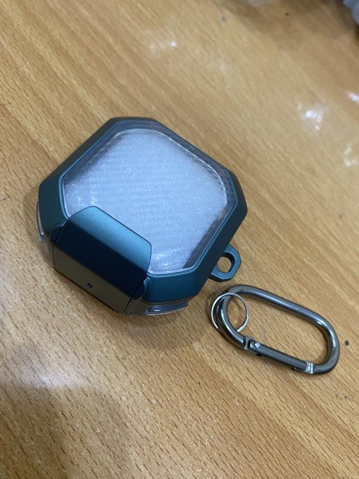 Gambar Case Cover Samsung Galaxy Buds 2 / Buds2 / Live / Pro / FE Clip Protect Transparan Air Bud - DARK GREEN dari i-case undefined Tokopedia