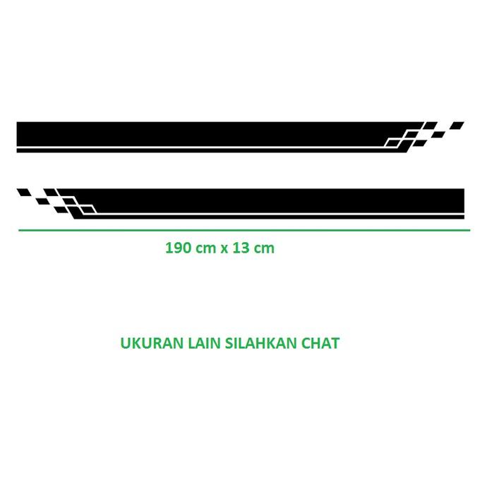 Gambar Stiker Body Samping Mobil Unik Lucu Cutting Sticker Dua Sirip - Varian 2 dari SanayaNet undefined Tokopedia