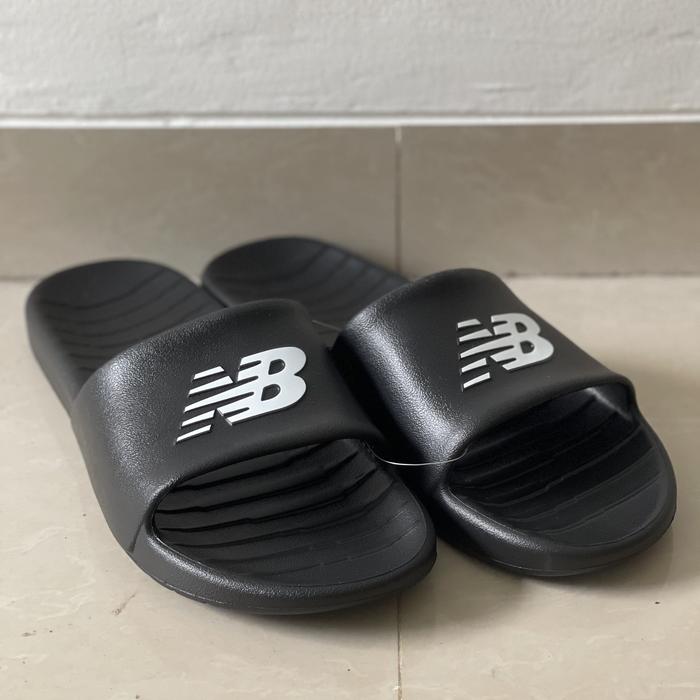 Gambar NEW BALANCE 100 SENDAL SANDAL SLIDES SIZE 47 49 50 52 UKURAN BESAR BIG RAKSASA JUMBO ORIGINAL - Hitam, 49 (32cm) dari KAKIGEDE undefined Tokopedia