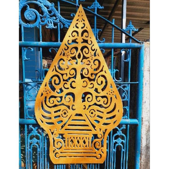 Gambar gunungan wayang dekorasi spon karet - Motif 5, Gold dari Guardiant Store undefined 3 Tokopedia