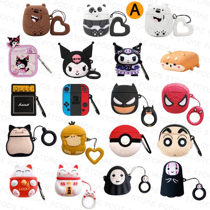 Gambar Airpods Case Gambar Lucu untuk gen 1 dan 2 - Kolom A dari Pods.Store undefined Tokopedia