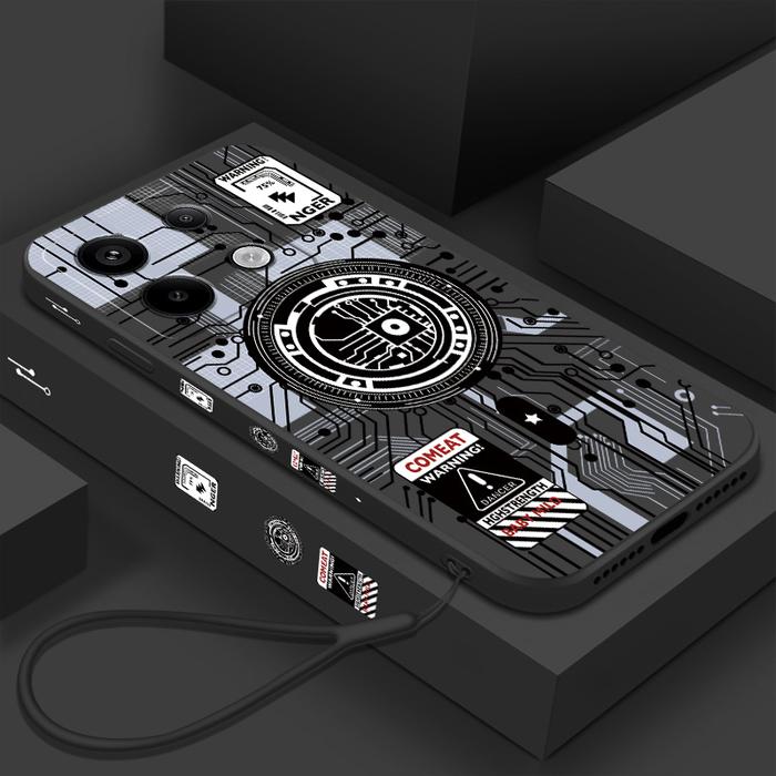 Gambar case xiaomi Redmi Note 13 pro 5G silicon desigh teknologi anti slip - Hitam, Note 13 pro 5G dari luckycase_NEW undefined Tokopedia