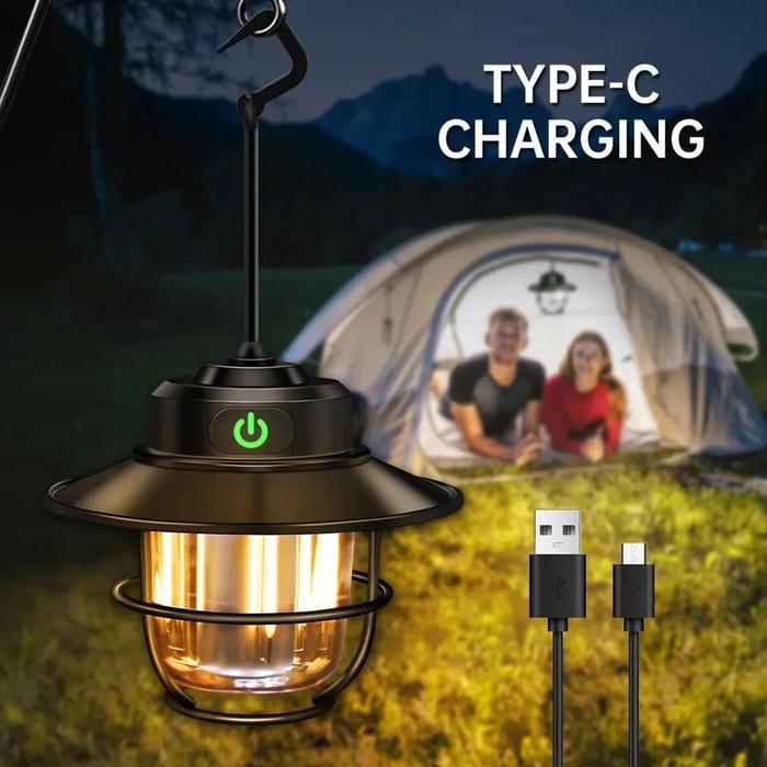 Gambar COD & READY STOK LAMPU CAMPING GANTUNG / LAMPU RETRO MINI / LAMPU EMERGENCY 4 WARNA dari Sumber Jaya Lighting undefined Tokopedia