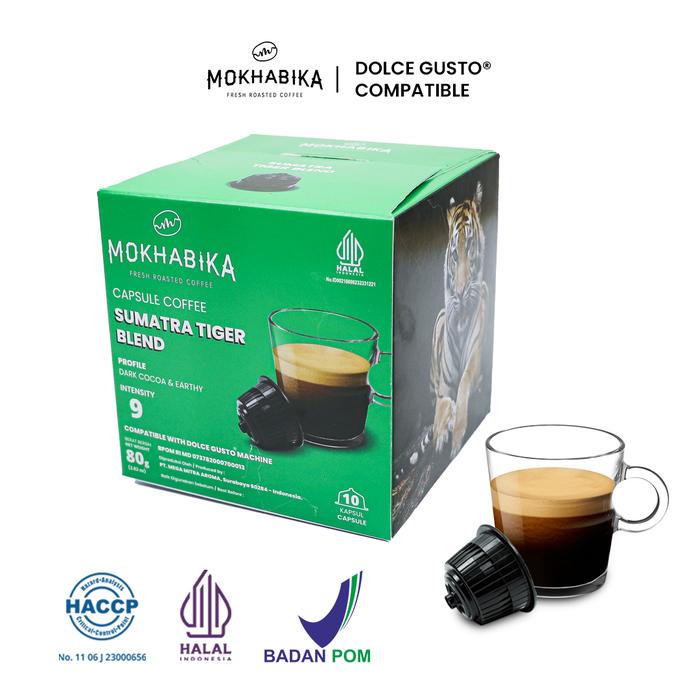 Gambar Mokhabika Limited Dolce Gusto Compatible Coffee Capsule Kopi Kapsul - Sumatra Tiger, 1 Pack dari mmaroma undefined Tokopedia