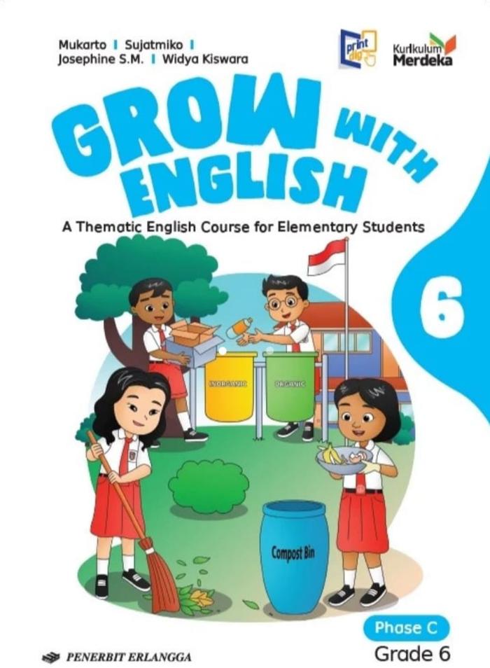 Jual GROW WITH ENGLISH KELAS 1 2 3 4 5 6 SD KURIKULUM MERDEKA ERLANGGA ...