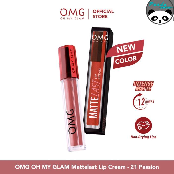 Gambar OMG Oh My Glam Lip Cream New Shade 19-27, New Packaging - 21. Passion dari Panda202 undefined Tokopedia