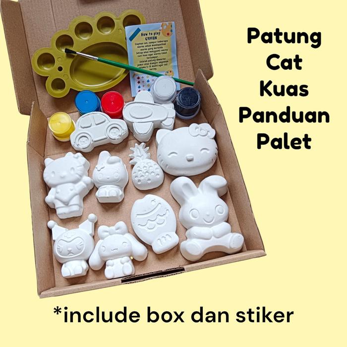 Gambar Patung Lukis Gypsum Prakarya Anak Mainan Edukasi Painting Kit (kd) - 3patung dari Galeri sweet home undefined Tokopedia