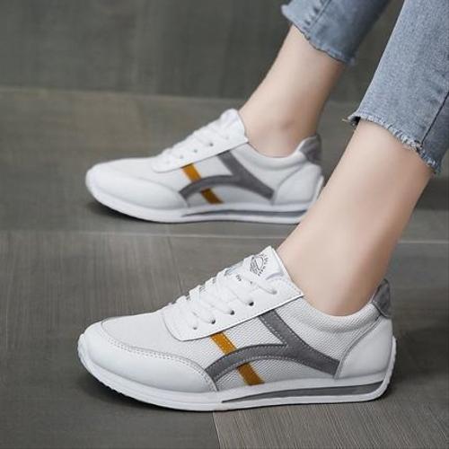 Gambar SEPATU SNEAKER KETS SPORT PUTIH WANITA TERBARU DOSAN SPORTY SNEAKERS KETS SHOES OLAHRAGA JOGING SENAM AEROBIK VITNESS WANITA CEWEK TRENDY KEKINIAN   SPOKAT SNEKER ABG REMAJA PEREMPUAN DAN WANITA DEWASA - PUTIH LI KUNING, 37 dari LANGKAH JAYA STORE undefined Tokopedia