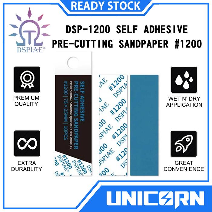 Gambar DSPIAE Pre-Cut Reusable Self Adhesive Sandpaper [DSP 400 800 1000 1200 1500] Amplas Kertas Gundam Model Kit Sand Paper - DSP-1200 dari Unicorn Toys undefined Tokopedia