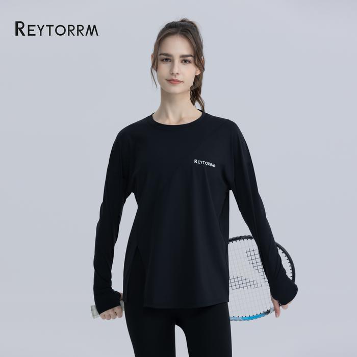 Gambar Reytorrm Atasan Yoga Lengan Panjang gaya baru Wanita Lari sport - Hitam, S:40-50kg dari Reytorrm Sport undefined Tokopedia