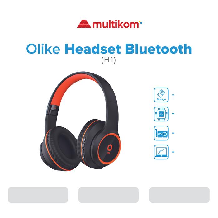 Gambar OLIKE H1  HEADPHONE BLUETOOTH MIC HANDSFREE HEADSET EARPHONE WIRELESS dari MULTIKOM ID undefined Tokopedia