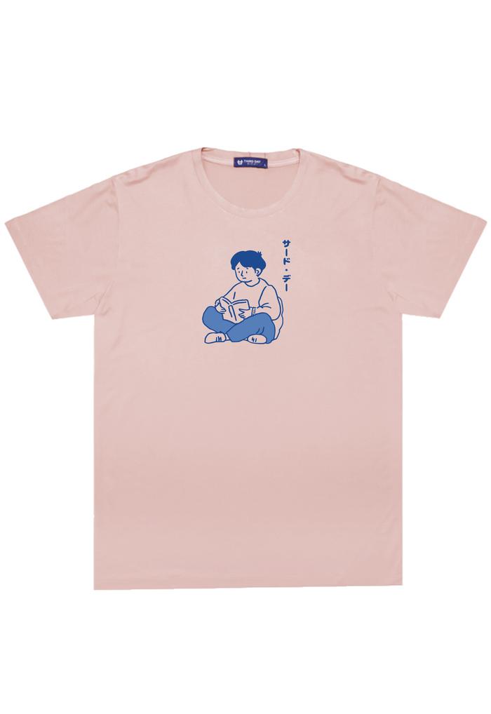 Gambar Kaos Distro Gambar Kartun Jepang Aesthetic Instacool "casual reader" Pink Navy Hitam MTR67 MTR68 MTR69 - Merah Muda, S dari THIRD DAY Kota Bandung Tokopedia