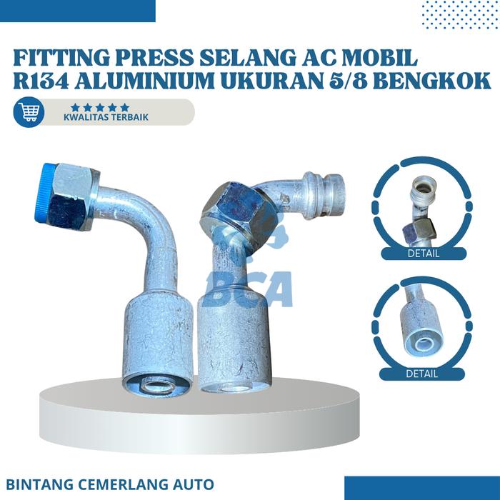 Gambar FITTING PRESS SELANG AC MOBIL UKURAN 1/2 3/8 5/8 - BENGKOK 5/8 dari Tukang AC Mobil undefined Tokopedia