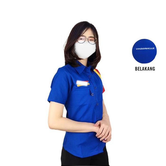 Gambar Seragam Indomaret Pria Wanita Indomart Kemeja Indomaret Kerja Bordir - Wanita, XS dari VM Store Indonesia undefined Tokopedia