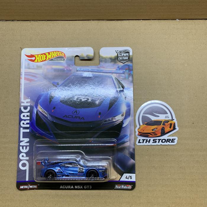 Jual Hot Wheels Open Track Acura NSX GT3 Biru Blue Premium Kota