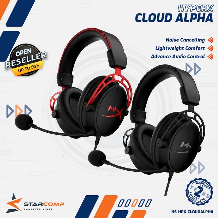 Gambar Hyper X Cloud Alpha Gaming Headset / HyperX / Hyper-X Original dari Starcomp Origin undefined Tokopedia