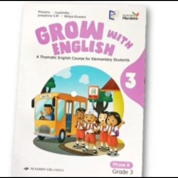 Jual GROW WITH ENGLISH KELAS 1 2 3 4 5 6 SD KURIKULUM MERDEKA ERLANGGA ...