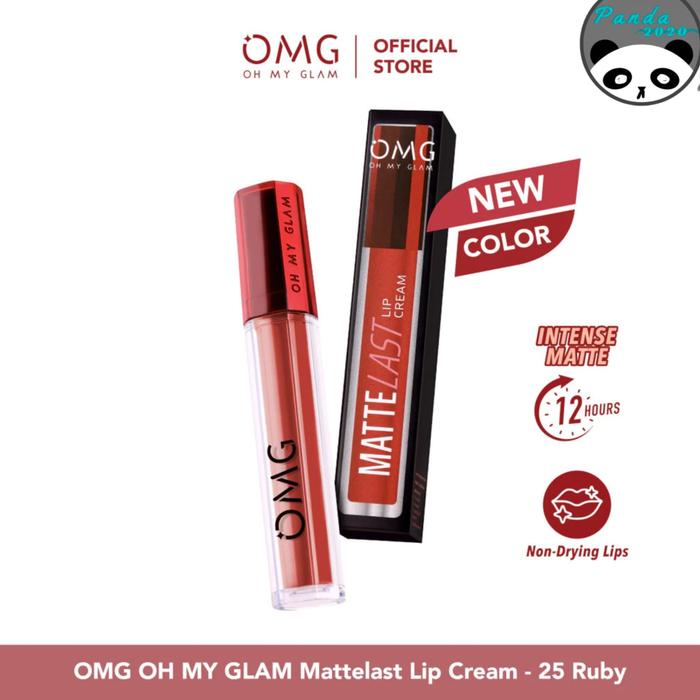 Gambar OMG Oh My Glam Lip Cream New Shade 19-27, New Packaging - 25. Ruby dari Panda202 undefined Tokopedia