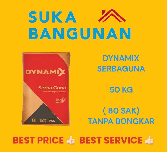 Gambar Semen DYNAMIX (Holcim) 50kg (80 SAK = 1/2 DO) - TANPA BONGKAR, TANGSEL dari Suka Bangunan undefined Tokopedia