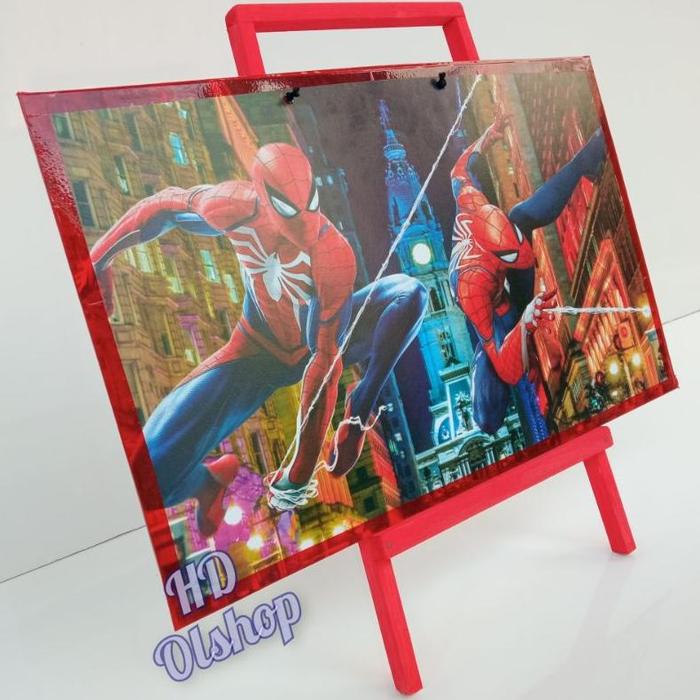 Gambar Baru Papan Tulis Penyangga/Kayu Penyangga Papan Tulis/Papan Tulis - Pp spiderman, 30x50 dari fahisadariya78 undefined Tokopedia