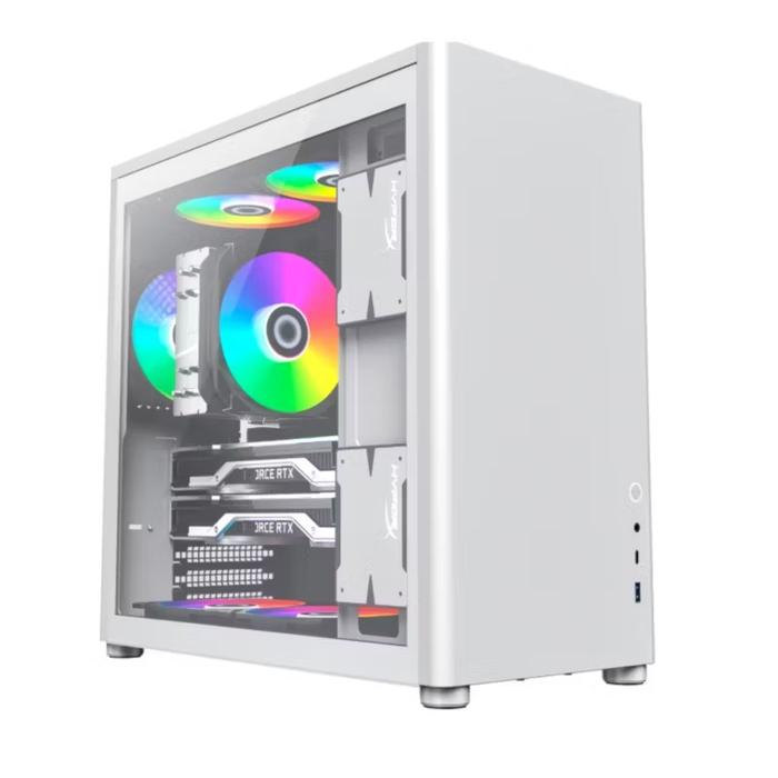 Gambar PC Casing Gamemax Spark Hitam Grey Putih | CPU Case Gaming Micro-ATX - Putih dari Foursquare Computer Bandung undefined Tokopedia