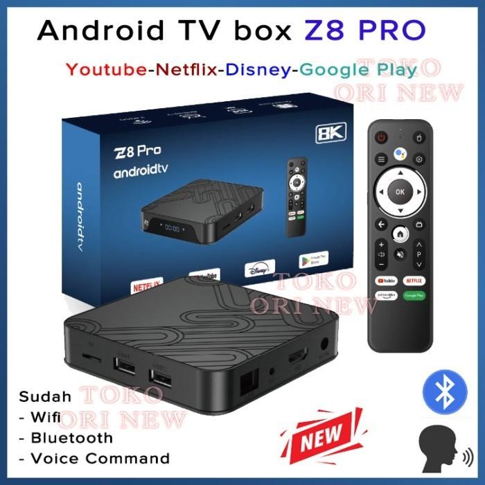 Gambar Bisa Netflix Android TV Box Z8 PRO 4GB/32GB 4K HDR Voice Wifi 5G Smart TV Box STB 2GB/16GB - Z8 PRO 4GB/32GB dari Samakan Indonesia undefined Tokopedia